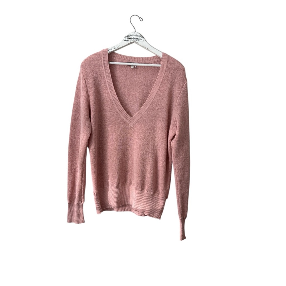 Peruvian Connection 100% Alpaca Knit V-Neck Sweater Size L